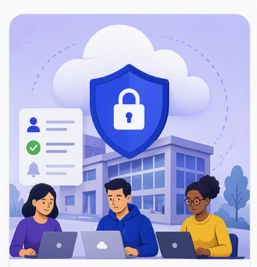 Scenario visual for cloud security rollout